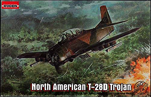 Maquette North American T-28D Trojan Roden 450 aux finitions gravées