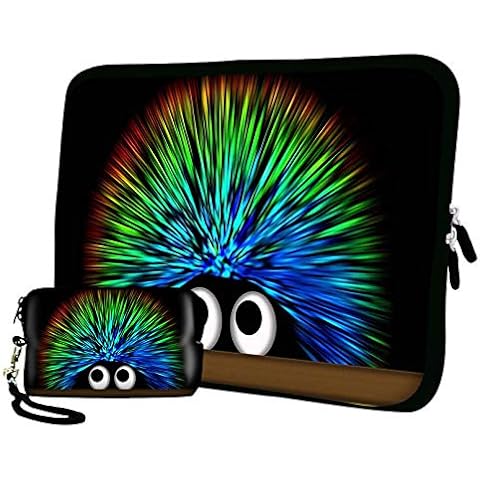 LUXBURG 17" Inches Luxury Design Laptop Notebook Sleeve Soft Case Bag Plus Free Camera Bag For Apple, Acer, Asus, Chromebook, Dell, HP, Lenovo, Samsung, Sony, Toshiba etc Laptops Cover