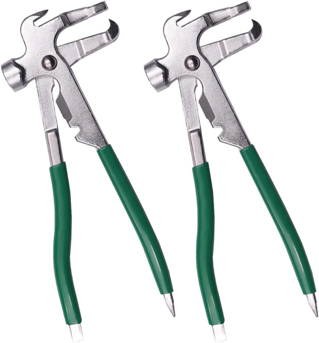 Luxshiny 2pcs Wheel Weight Pliers Tire Balancing Tool Alloy Steel Wheel Balancer Hammer Pliers for Auto Repair and Tire Weight Installation