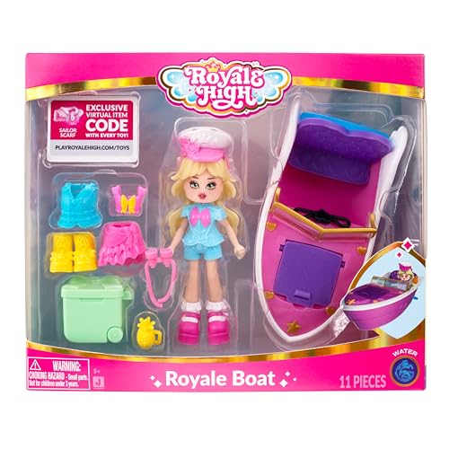 Royale High Royale Boat - (1) Doll with 9 Mix & Match Fashions - Official Digital Roblox I