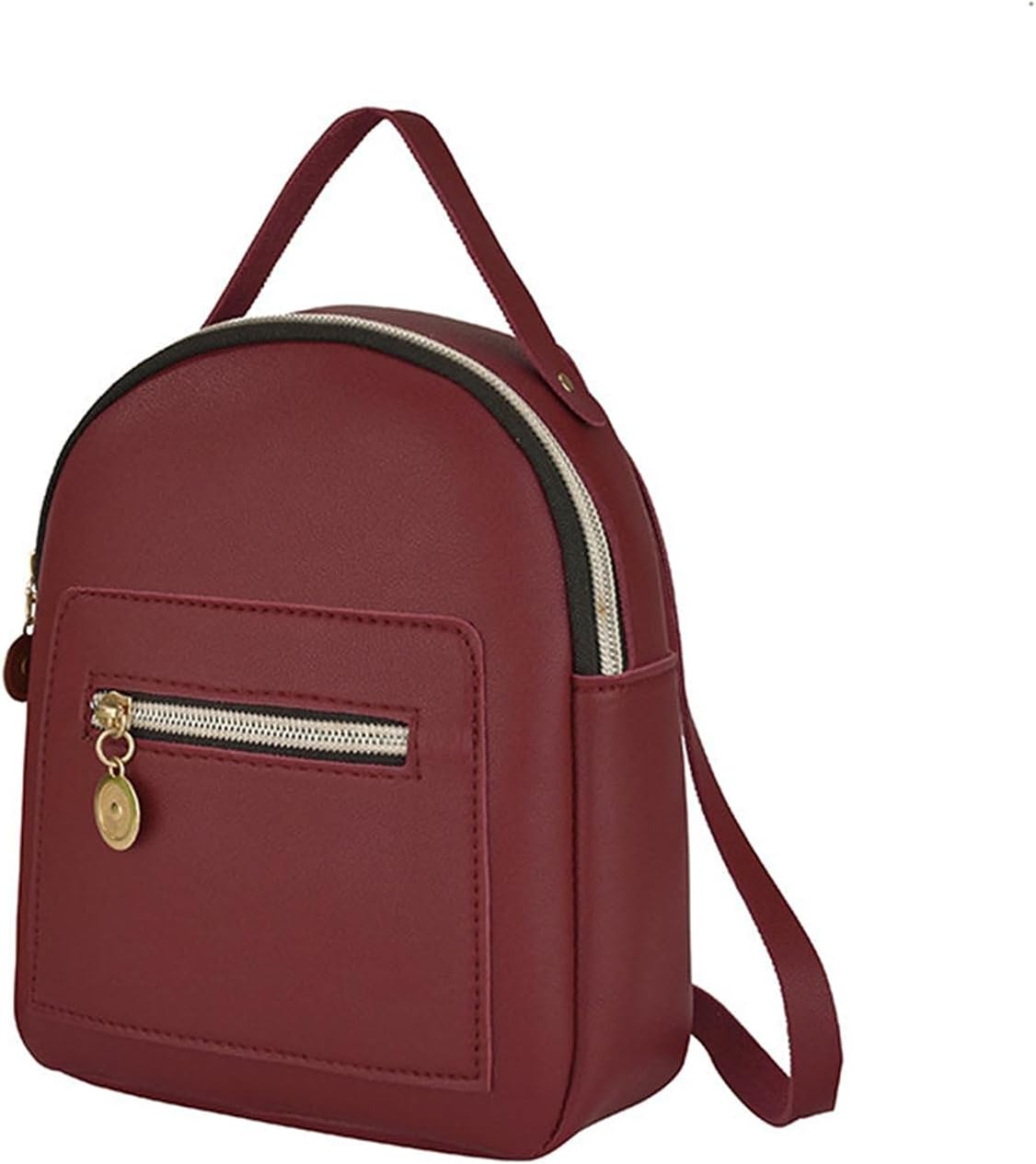 Leather Backpack, Cute Casual -shoulder, Messenger Bag, Convertible Shoulder Bag, Daily Casual Backpack for Ladies And Girls