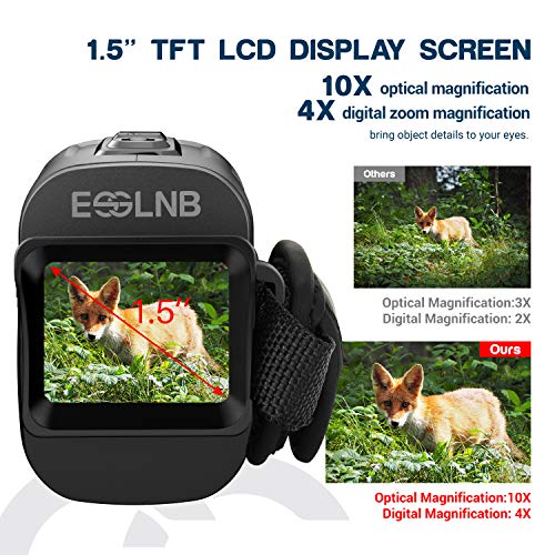 Esslnb Night Vision Monocular 4X Infrared Monocular 960P With 32G Tf Card 656Ft Digital Night Vision Goggles Taking Photos Videos And Playback Function #TOP5