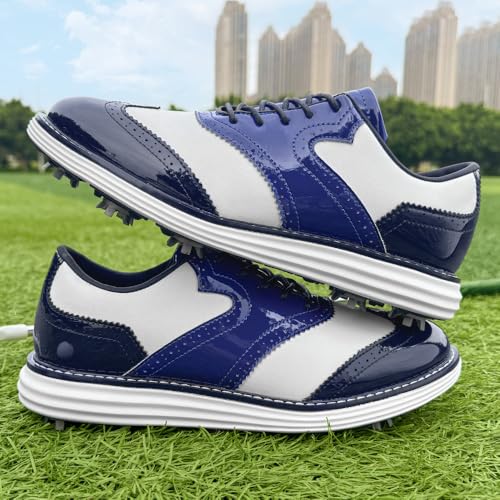 Image of Men Golf Shoes Professional 9 Spikes Comfortable Outdoor Golf Training Sport Sneakers for Men