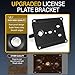 Anti-Theft License Plate Holder Compatible with Jaguar F-Pace 2017-2025, Jaguar F-Type 2014-2024, Front Tow Hook License Plate Bracket Mounting Kit, No Drill Bumper Frame