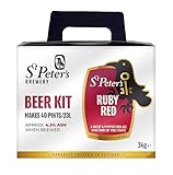 St Peters Brewery Homebrew Ruby Red Ale Beer Kit makes 40 pints