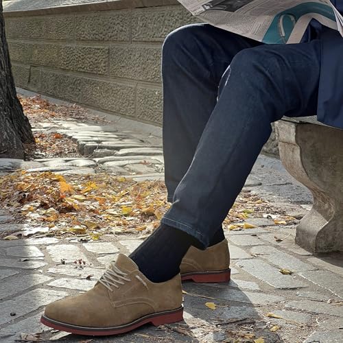 Image of 92% Merino Wool Socks Crew Cozy Heavyweight Home Travel Outdoor Super- Soft Socks, 100% Made in Mongolia