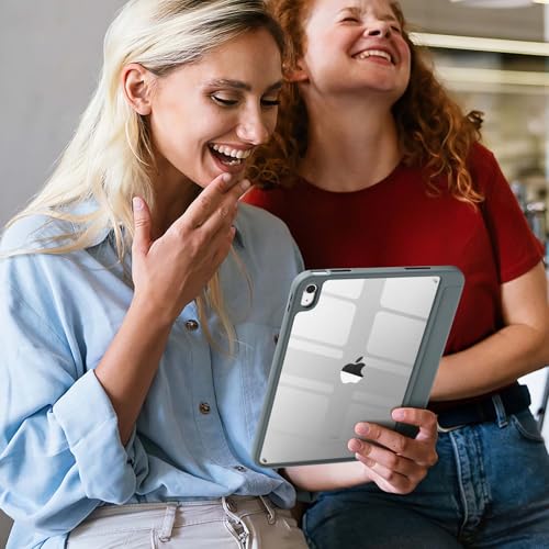 Image of Wenlaty Compatible with iPad (A16) 11th Generation Case 11 Inch 2025, for iPad 10th Generation Case 10.9 Inch 2022 with Pencil Holder, Trifold Stand Protective Clear Back, Auto Wake /Sleep, Space Gray