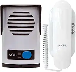 Kit Interfone Porteiro Eletrônico AGL P10 S - Alimentação Externa