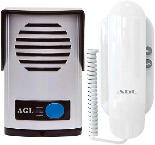 Kit Interfone Porteiro Eletrônico AGL P10 S - Alimentação Externa