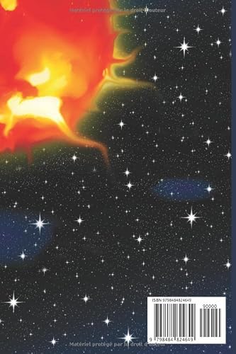 Carnet de notes: Astronomie Cahier de brouillon petit format pas cher 100 pages lignées Couverture souple Pour les passionnés de l’ espace College ... anniversaire original Femme homme Fête Noël – vue 2