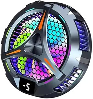 مبرد مغناطيسي بمروحة صامتة X42، ردياتير بلتيير يعمل بتقنية التبريد الحراري مع حامل ألومنيوم للموبايل واللاب توب والتابلت والاي باد وآيفون 16