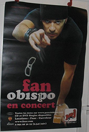 Affiche Obispo 2003 impression géante 80X120cm haute netteté