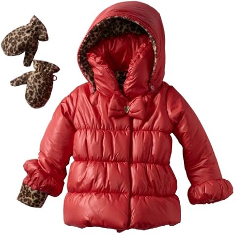 Rothschild Girls' Quilted Jacket with Bow Cover