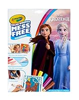 CRAYOLA Mess Free Color Wonder Colouring Pages & Markers, Disney Frozen, Includes 18 Pages of Frozen Characters and Scenes with Surprises and 5 Special Markers, Won't Colour on Skin or fabric!, Multicolor (757002)
