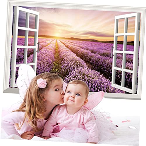 Hoement Adesivos de parede removíveis, papel de parede, adesivo de sala de estar, adesivo de janela