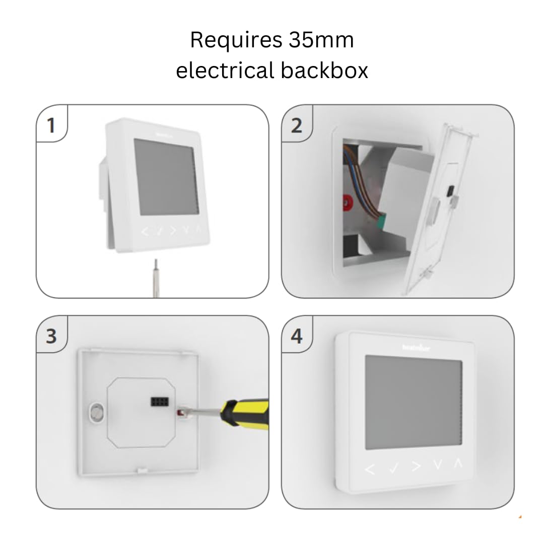 Heatmiser NeoStat V3 Smart Thermostat, (Platinum Silver) - Image 4