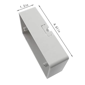 1-Pack Surface Mounted Switch Socket Backbox with Single Gang Mount Panel
