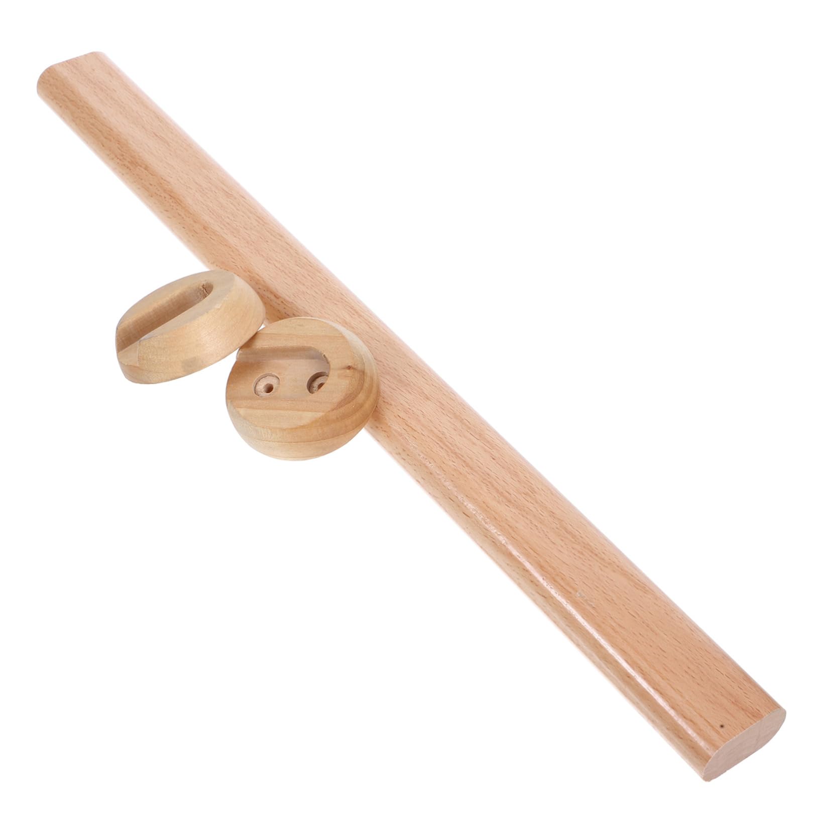 Amazon.com: OUNONA Wooden Closet Rod Base Heavy Duty Hanging Dowel
