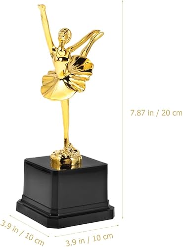 Miniatura 2 de Homoyoyo Trofeo de ballet, copa de oro de 7.87 pulgadas, trofeo de oro de baile, danza contemporánea con base de recuerdo, regalos únicos para