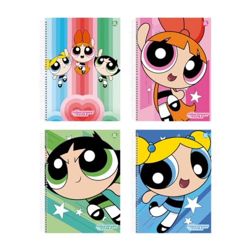 Caderno Escolar Universitário 1M 80Fls Meninas Super Poderosas