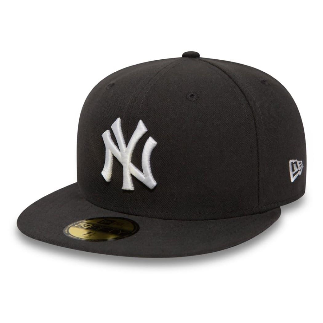 New Era Erwachsene Baseball Cap Mütze MLB Basic NY Yankees 59Fifty Fitted, Graphite/White, 7 1/2, 10010761