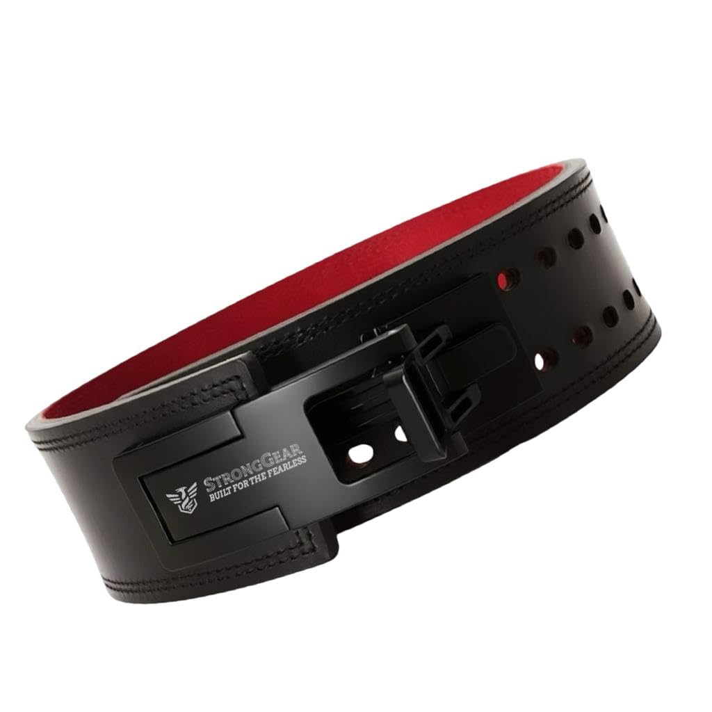 13MM Adjustable Lever Belt for Man and Women, Crafetd from Heavy Duty Genuine Leather with Heavy Duty Buckle, Professional Weight Lifting Belt.-image-4