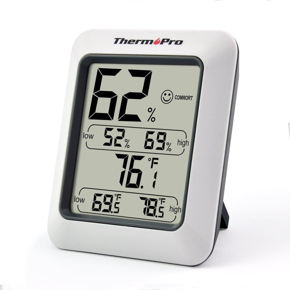 - TP50 Digital Hygrometer Indoor Thermometer Room Thermometer and Humidity Gauge with Temperature Humidity Monitor