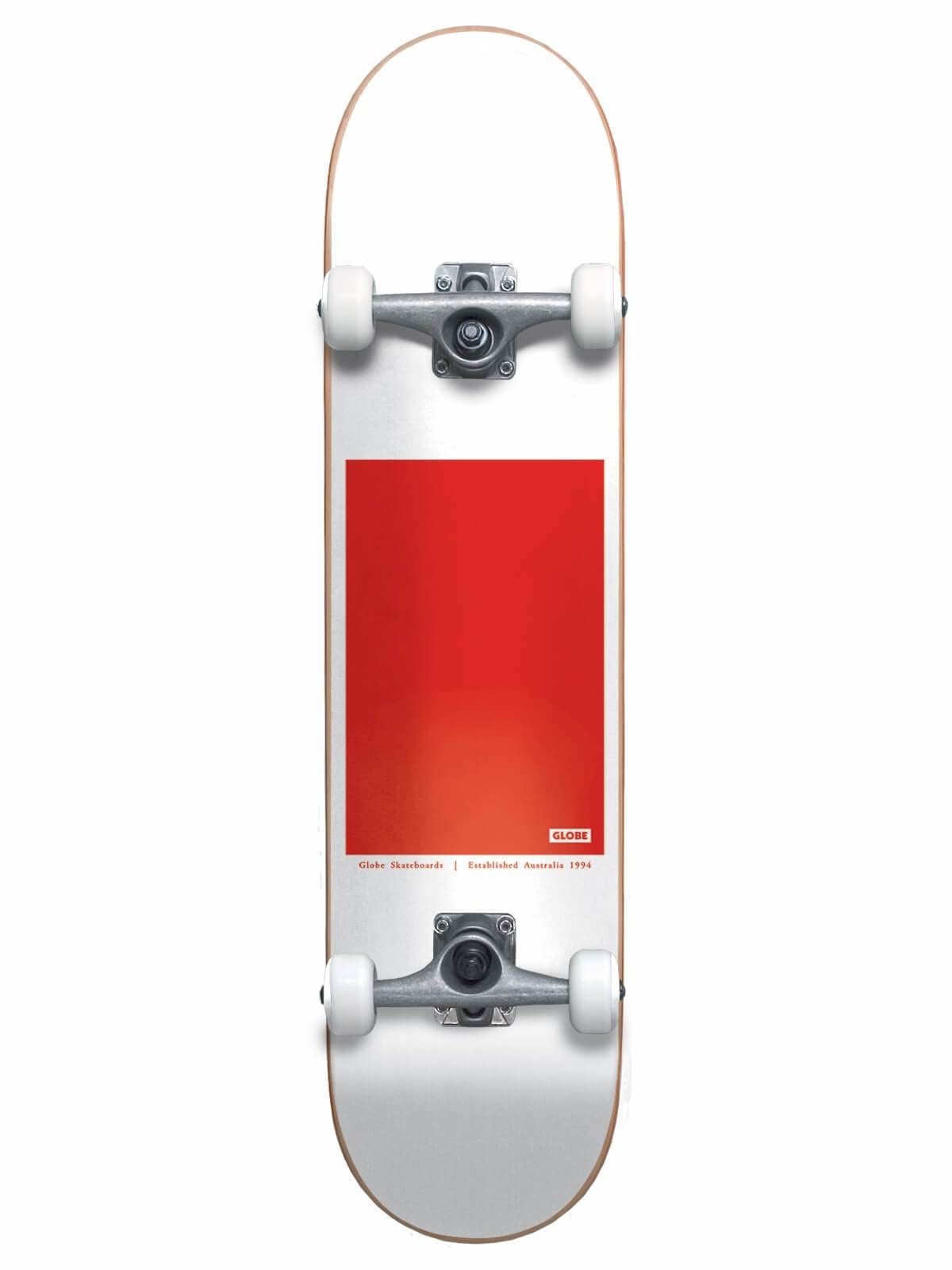 Globe G0 Block Serif Skateboard 2022 White/Red