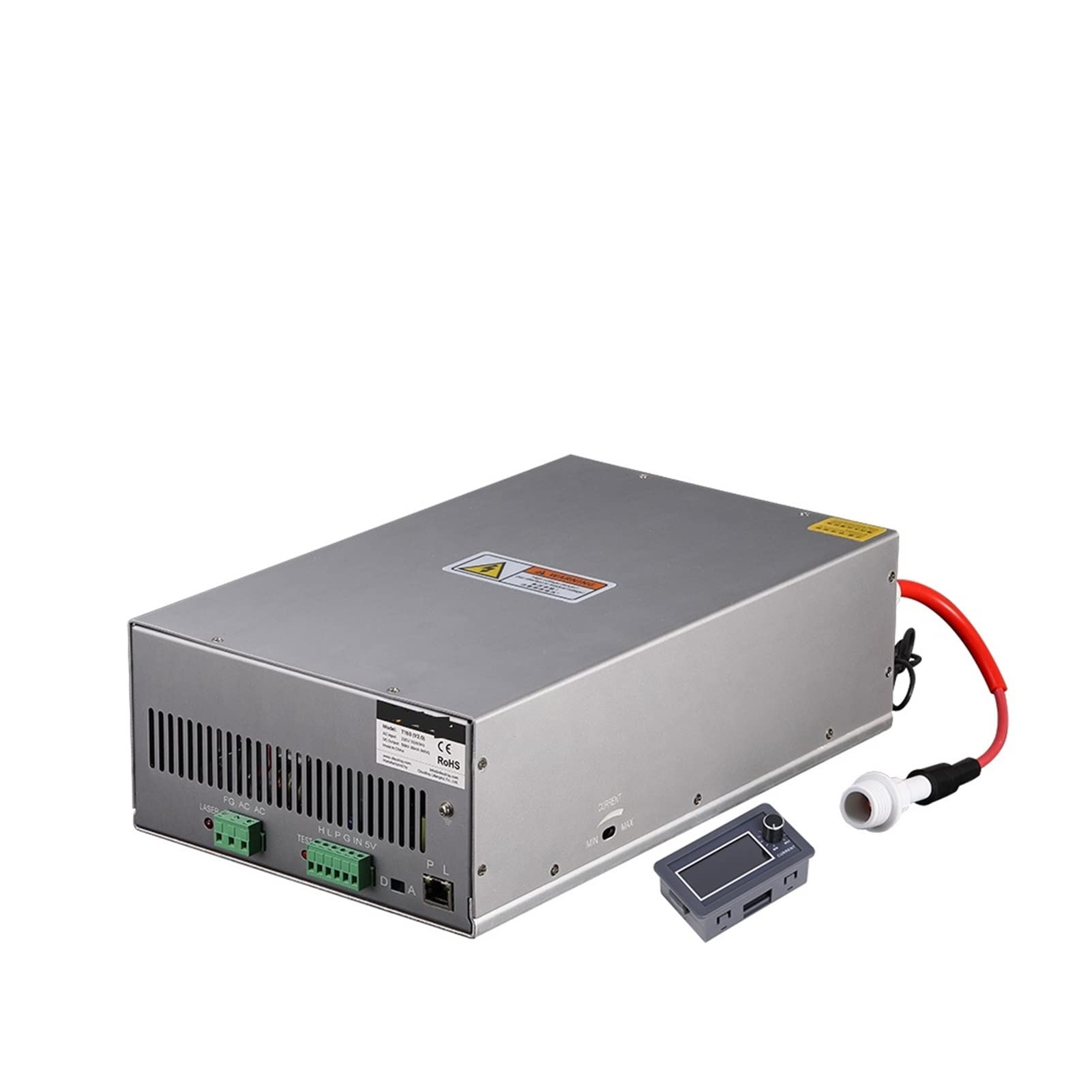 LNHHG 150W Co2 Power Supply T150 V2.0 With LED Current Meter For Engraving & Cutting Machine