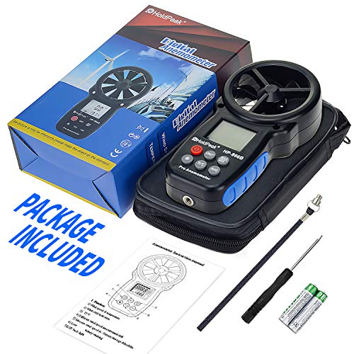 HoldPeak 866B Digital Anemometer Handheld Wind Speed Meter for