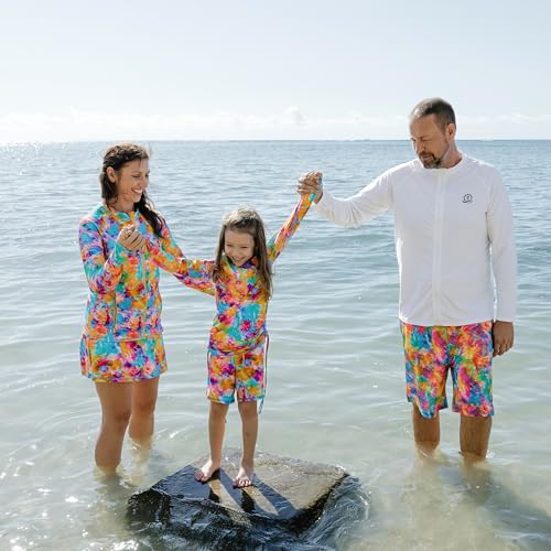 Image of SwimZip Girls' Long Sleeve Swim Dress Cover Up Swimsuit - UPF 50+ Sun Protection