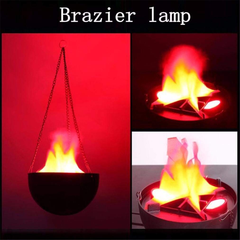 TEMPO DI SALDI Lampada Effetto Fuoco Con Fiamma Finta Luci A Led Rosse E Catena A Sospensione