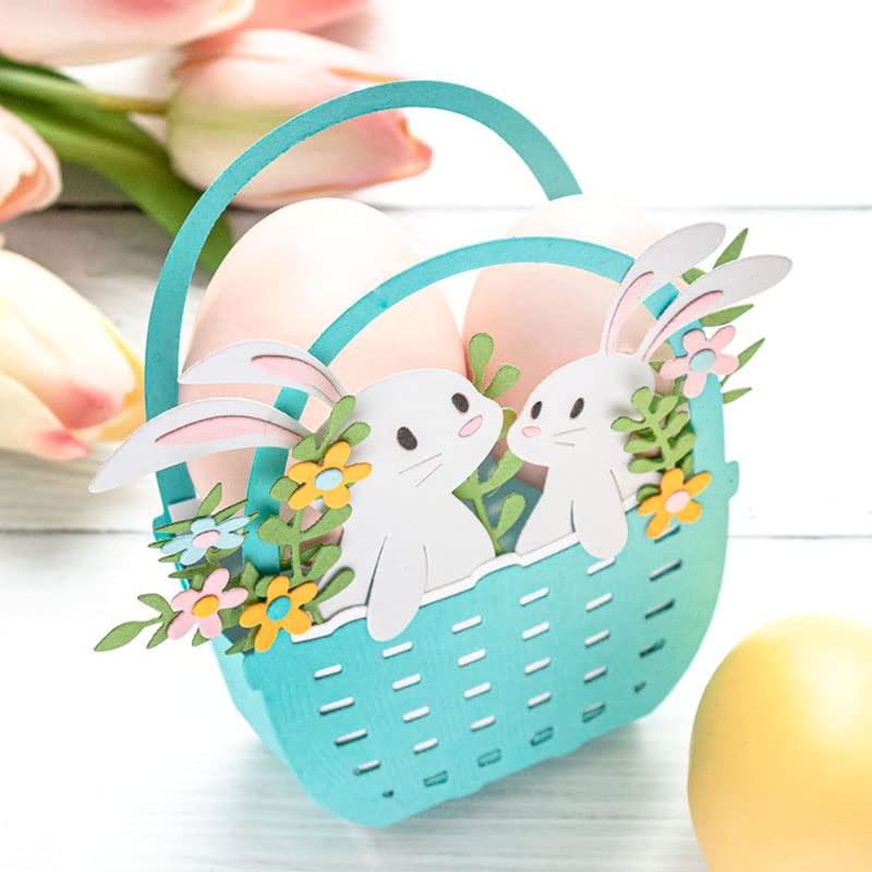 Fustelle Metalliche Per Scrapbooking – Coniglietto Con Fiocco Per Biglietti Pasquali E Decorazioni Fai Da Te