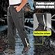 Jogwits Regenhose Herren Wasserdicht Leichte Fahrrad Winddicht Reflektierende Outdoorhose zum Wandern Camping Golf Angeln