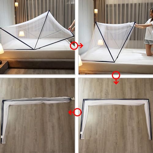 Image of Mosquito Net, Bed Mosquito Net, Collapsible Mosquito Net Tent, Outdoor Mosquito Net, Foldable Portable Outdoor Mosquito Net for Home and Travel, Easy to Install /B /160 * 190 * 80Cm