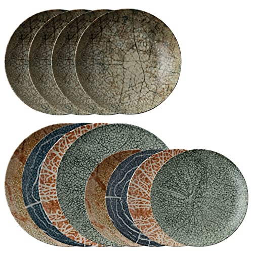 Service d'Assiettes de Table en Porcelaine 12 pièces Modèle NATURE ESSENCE Arthur Krupp