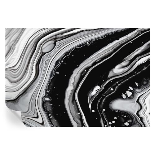 Murales autoadhesivos de ondas monocromáticas para salones modernos 2