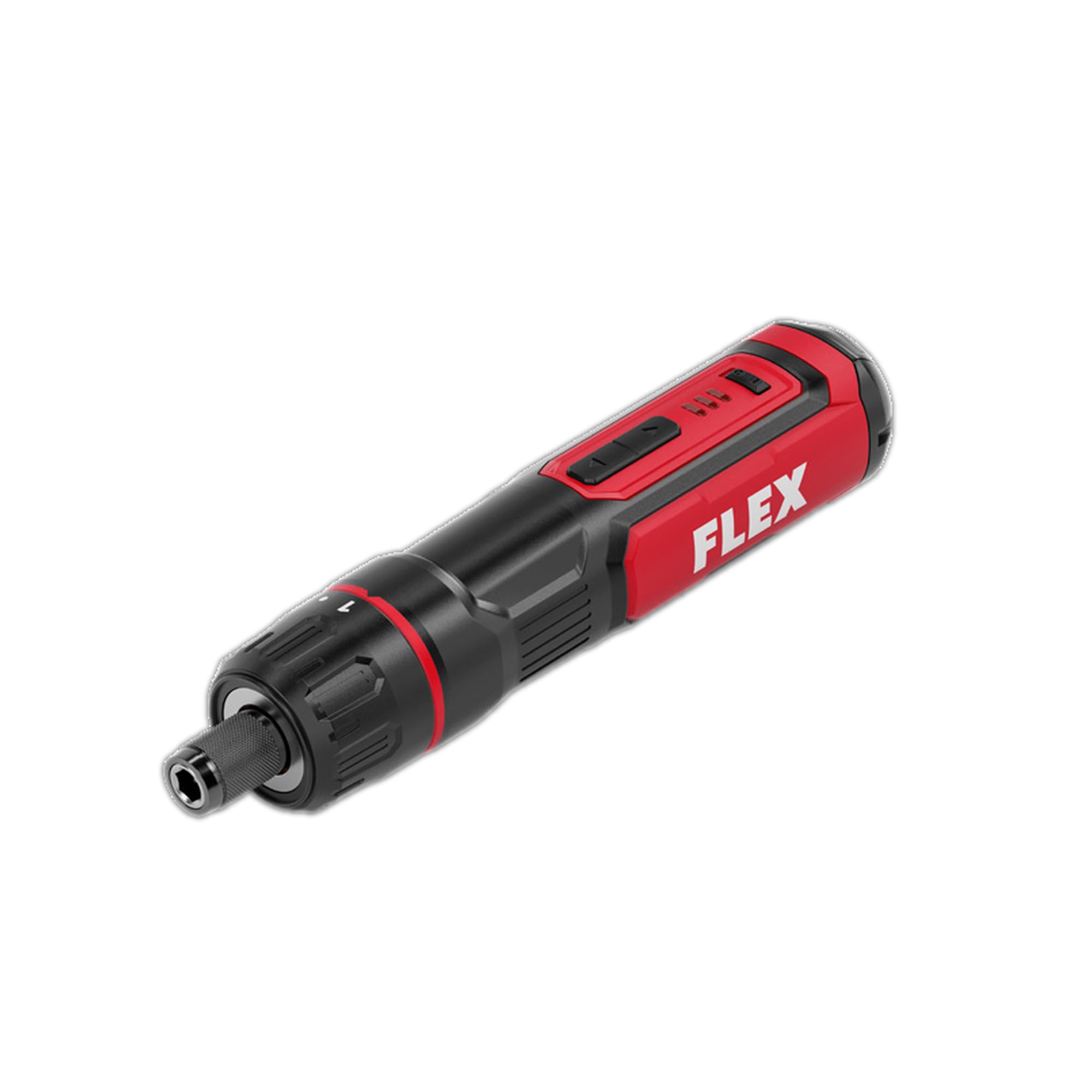 FLEX SD 7-320 4 Cordless USB Screwdriver, 4V Pocket-Size Electric Screwdriver with 7 Torque Levels, Right & Left Rotation, Integrated LED Light, 1/4" Hex Bit Holder, USB Charging Cable Included
