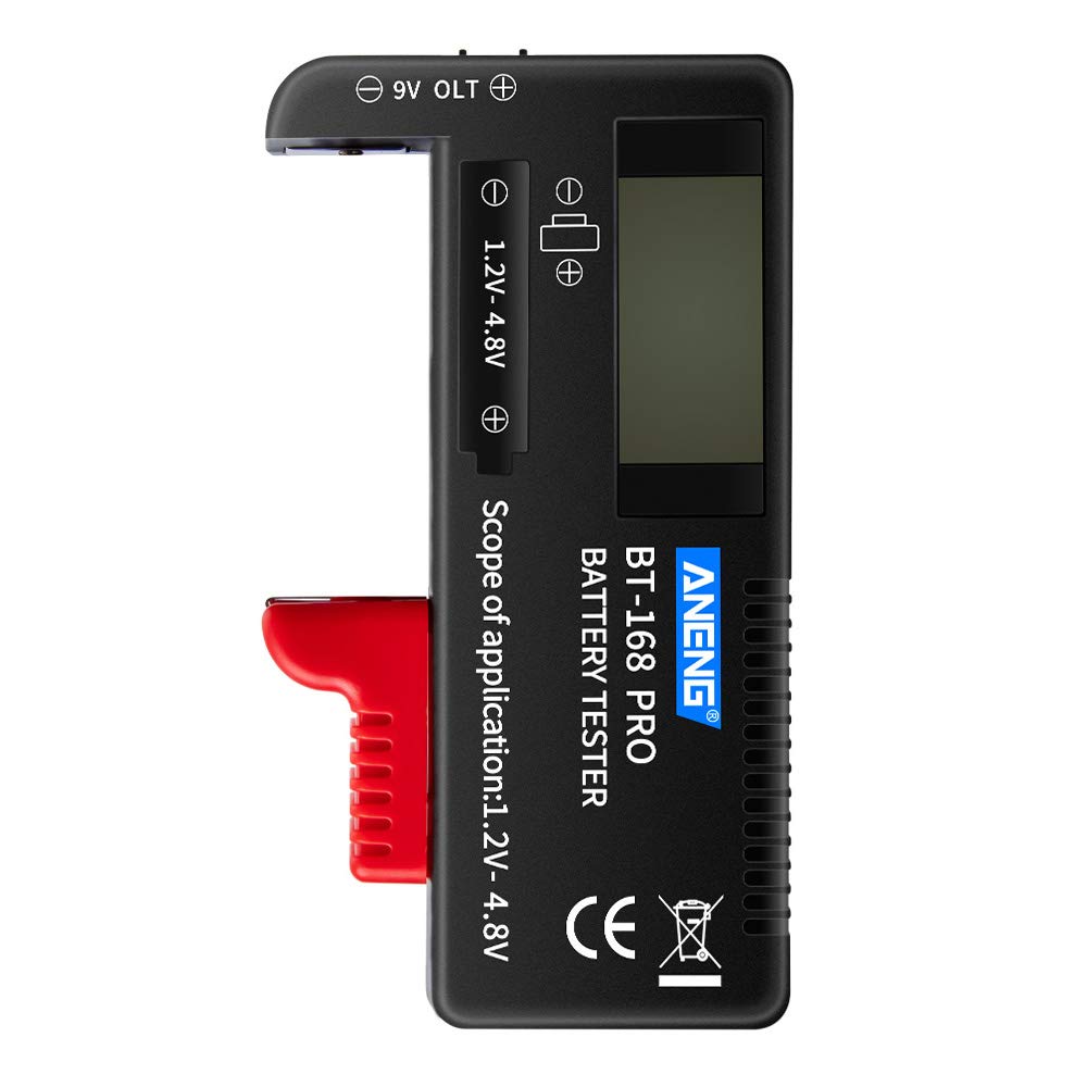 ANENG BT-168 PRO Battery Tester Digital-display Type Tester Battery Checker Battery Capacity Diagnostic Tool Universal Tester Checking D C AAA AA Button Battery