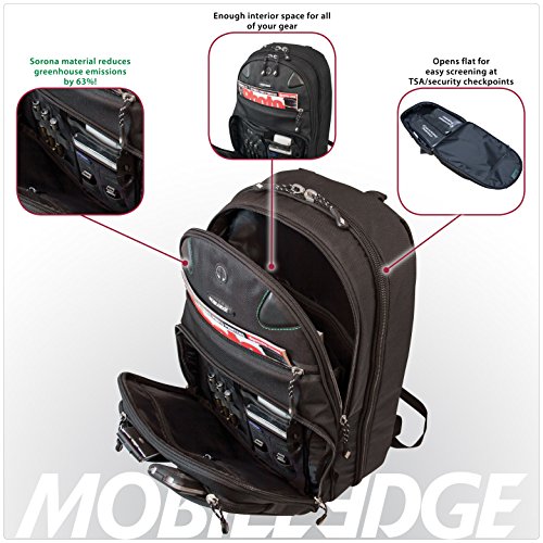 Mobile Edge Scanfast Checkpoint And Eco Friendly Laptop Backpack 16 Inch Pc, 17 Inch Mac For Men, Women, Business Travel, Student, Black Mesfbp2.0 #TOP6