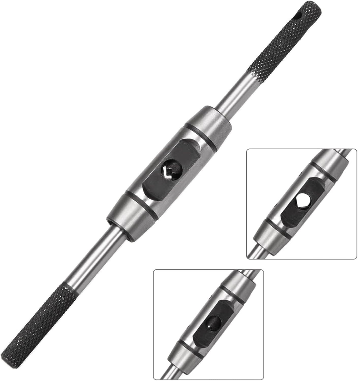 uxcell 2pcs Tap Wrench Handle M1-M8, M6-M14 Adjustable Bar Holder Straight Tapping Wrench Reamer Wrench
