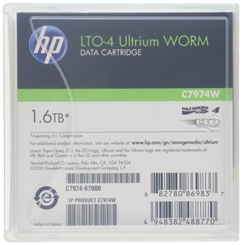 Hewlett Packard Lto4 Ultrium Worm Data Tape Cartridge (C7974W) #TOP1