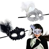Angenehm zu Tragen: Die venezianische maske damen passt sich den augen an und ist lange angenehm auf dem kopf zu tragen, es sieht mysteriös und sexy aus und macht sie auf partys charmanter.