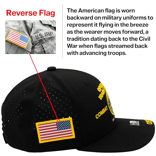 Image of Operation Iraqi Freedom Veteran Hat for Men Official Licensed US Army OIF Combat Veterans Adjustable Cap