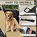 NECKORY Backseat Cover for Dogs, Waterproof and Non-Slip Pet Bench Seat Covers, Car Seat Protector for Back Seat, Universal Size Rear Car Seat Cover Fits Cars, Trucks and SUVs, L-Khaki&Black