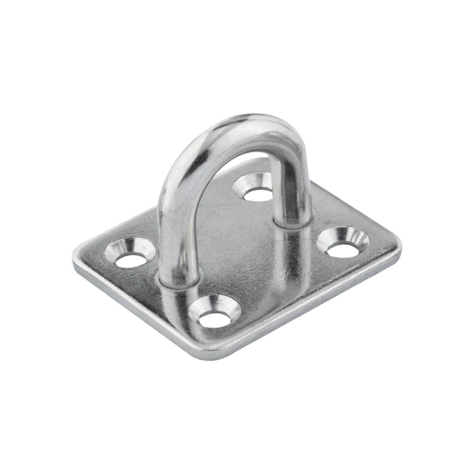 Yxinaer 6Mm Stainless Steel Eye Plate 1Pc 316 Stainless Steel Square Pad Eye Plate Hook 5Mm/6Mm/8Mm Hanger Heavy Duty Ceiling Wall Boating Yacht Shade Sailing Marine(6Mm)