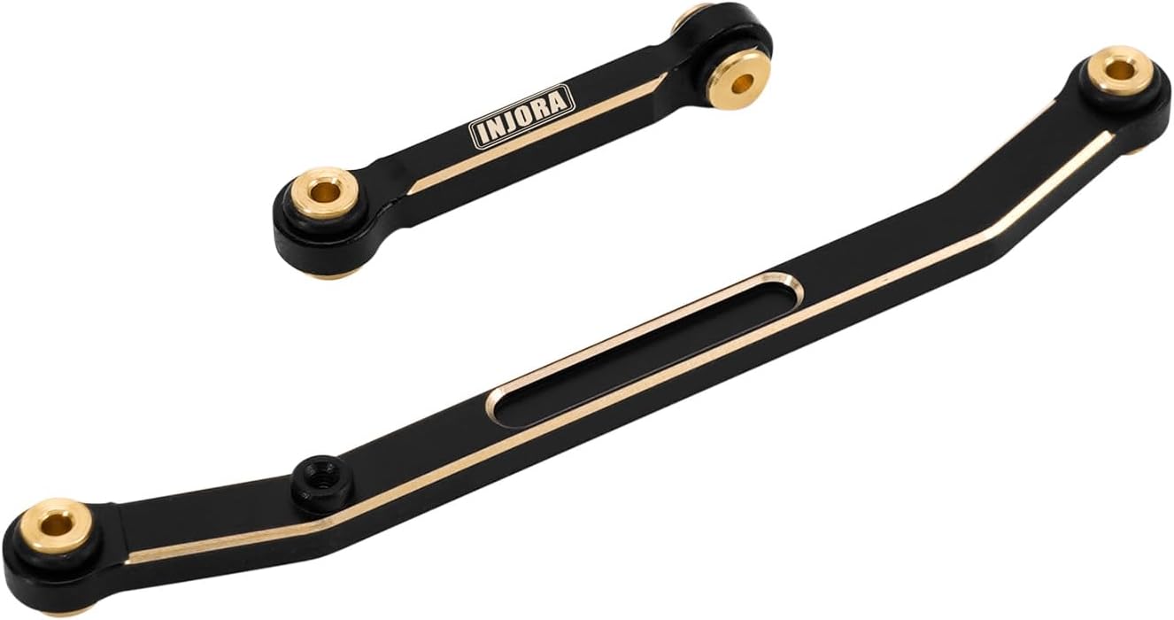 INJORA Brass Steering Rod Links Set -High-Tightening Linkage for 1/24 RC Crawler Axial SCX24 Gladiator Deadbolt C10 90081