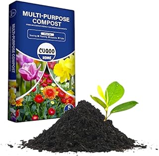 CUQOO 5L Organic Multi-Purpose Compost Soil Bag with Added Gro-Boost  All Purpose Compost for Plants | Nutrient Rich Compost Mix for Potting, Garden, Outdoor, Indoor Seed Plants |Premium Compost Bag