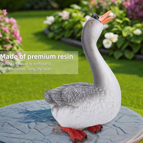 Statue d'oie pour terrasse et décoration de jardin chaleureuse - 5