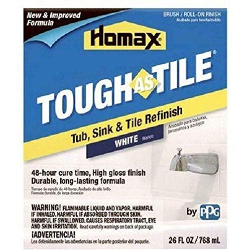 Homax 4-Pack of 26 oz 720772 White Tough As Tile Brush-On Tub & Tile Epoxy Finish